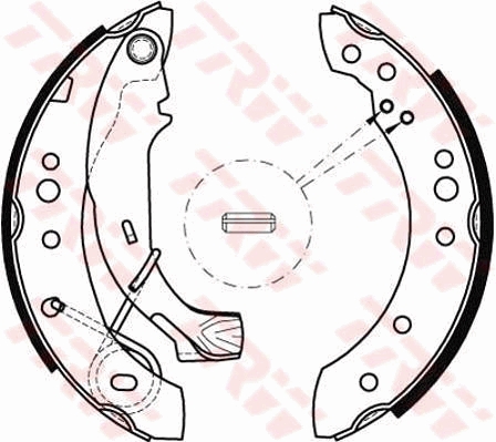 Set saboti frana DACIA LOGAN (LS_) 1.5 dCi (LS0K) diesel 68 cai TRW GS8467