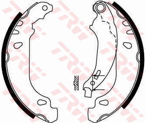 Set saboti frana DACIA LOGAN (LS_) 1.5 dCi (LS0J, LS0Y) diesel 65 cai TRW GS8669