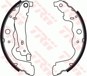 Set saboti frana DACIA DUSTER Autoutilitara/SUV 1.6 16V Hi-Flex Benzina/Etanol 105 cai TRW GS8780