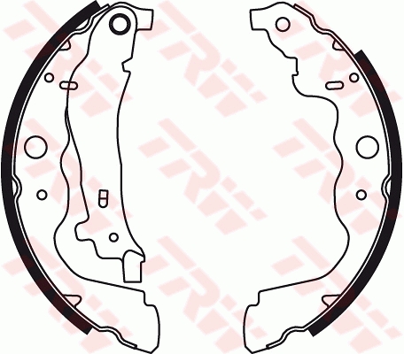Set saboti frana DACIA LOGAN II 1.0 TCe 100 benzina 101 cai TRW GS8780