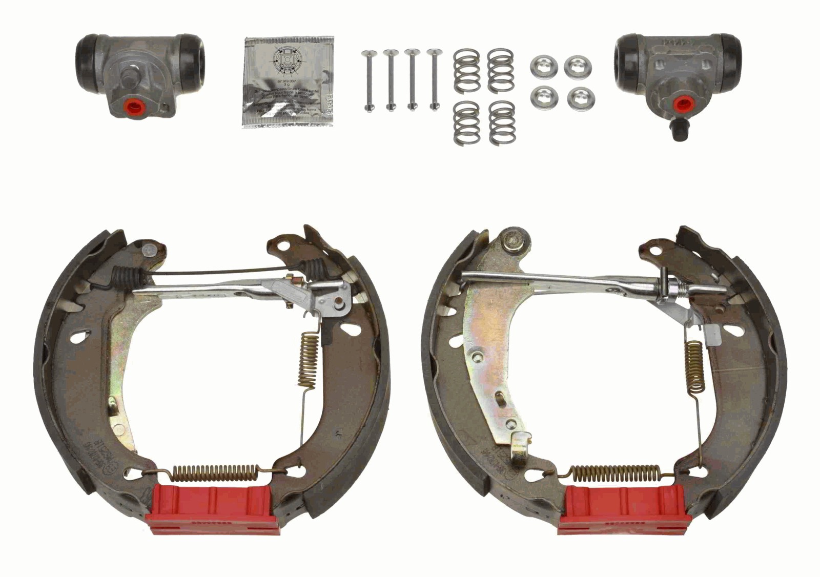 Set saboti frana DACIA LOGAN (LS_) 1.4 MPI LPG (LS0C) Benzina/Autogaz (GPL) 75 cai TRW GSK1070