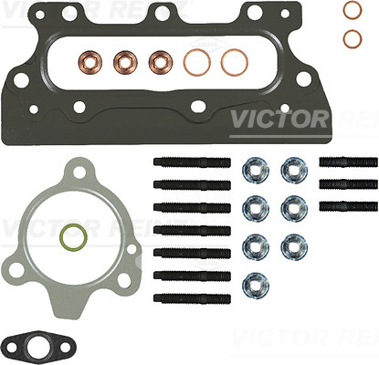 Set montaj turbocompresor DACIA LOGAN II TCe 90 (L8MA, L8M1, L8AC) benzina 90 cai VICTOR REINZ 04-10331-01
