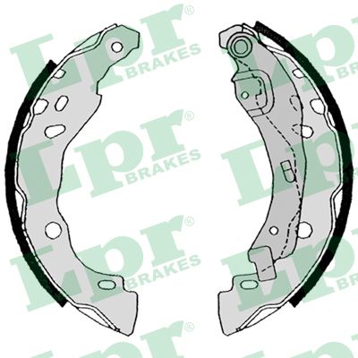 Set saboti frana DACIA SANDERO 1.6 16V Bifuel Benzina/Etanol 105 cai LPR 08630