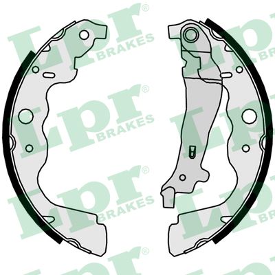 Set saboti frana DACIA LOGAN MCV II 1.0 TCe 100 benzina 101 cai LPR 09890
