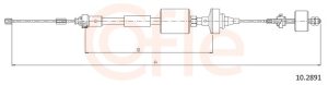 Cablu ambreiaj DACIA SANDERO 1.5 dCi diesel 65 cai COFLE 10.2891