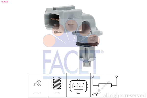 Senzor temperatura exterioara DACIA DUSTER (HM_) 1.6 SCe 115 LPG (HMM1) Benzina/Autogaz (GPL) 109 cai FACET 10.4005