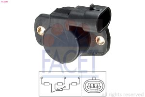 Senzor pozitie clapeta acceleratie DACIA LOGAN (LS_) 1.6 16V (LS09, LS0L, LS0M, LS0P, LS0V, LS18, LS1S, LS1V,... benzina 105 cai FACET 10.5083