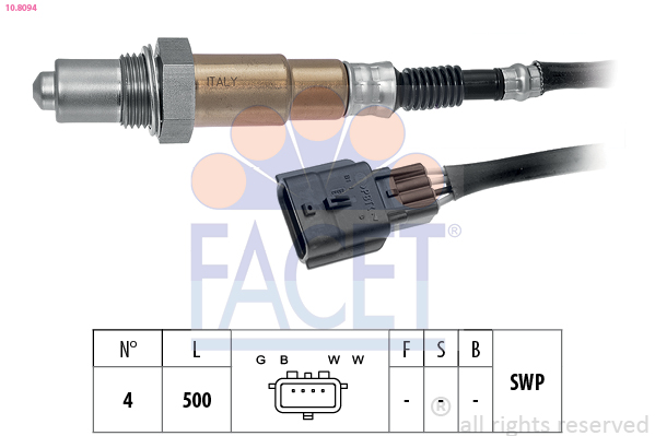 Sonda Lambda DACIA DUSTER Autoutilitara/SUV 1.2 TCe 125 4x4 (HSAU) benzina 125 cai FACET 10.8094
