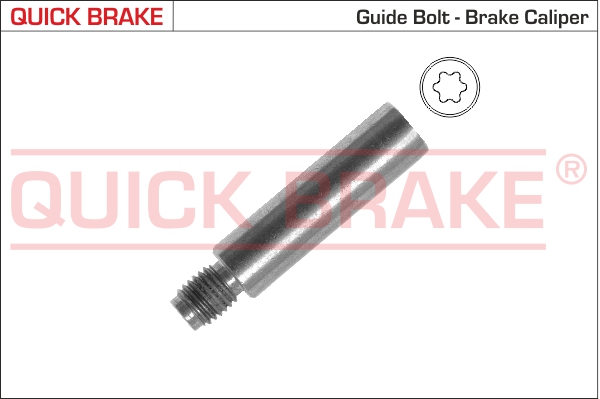 Surub ghidare etrier frana DACIA LOGAN II 1.5 dCi diesel 90 cai QUICK BRAKE 11201
