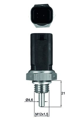 Senzor temperatura lichid de racire DACIA LOGAN (LS_) 1.6 MPI 85 benzina 84 cai MAHLE ORIGINAL TSE 11