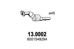 Catalizator DACIA LOGAN (LS_) 1.6 16V (LS09, LS0L, LS0M, LS0P, LS0V, LS18, LS1S, LS1V,... benzina 105 cai ASSO 13.0002