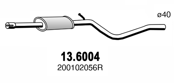 Toba esapamet intermediara DACIA LOGAN MCV (KS_) 1.6 MPI 85 benzina 84 cai ASSO 13.6004