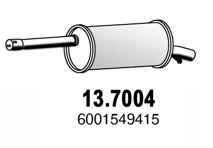Toba esapament finala DACIA LOGAN pick-up (US_) 1.6 Bifuel Benzina/Autogaz (GPL) 84 cai ASSO 13.7004