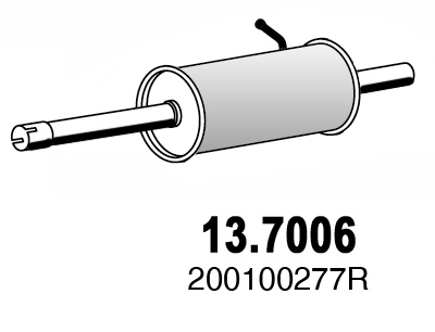 Toba esapament finala DACIA SANDERO 1.6 LPG Benzina/Autogaz (GPL) 87 cai ASSO 13.7006