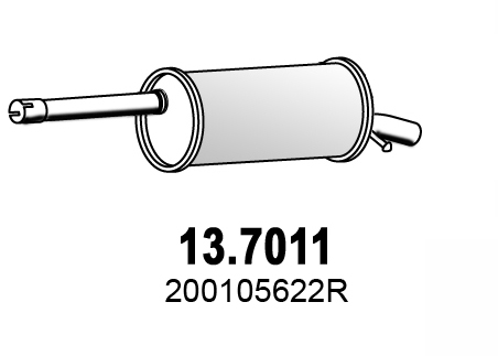Toba esapament finala DACIA LOGAN pick-up (US_) 1.5 dCi (US0K) diesel 68 cai ASSO 13.7011
