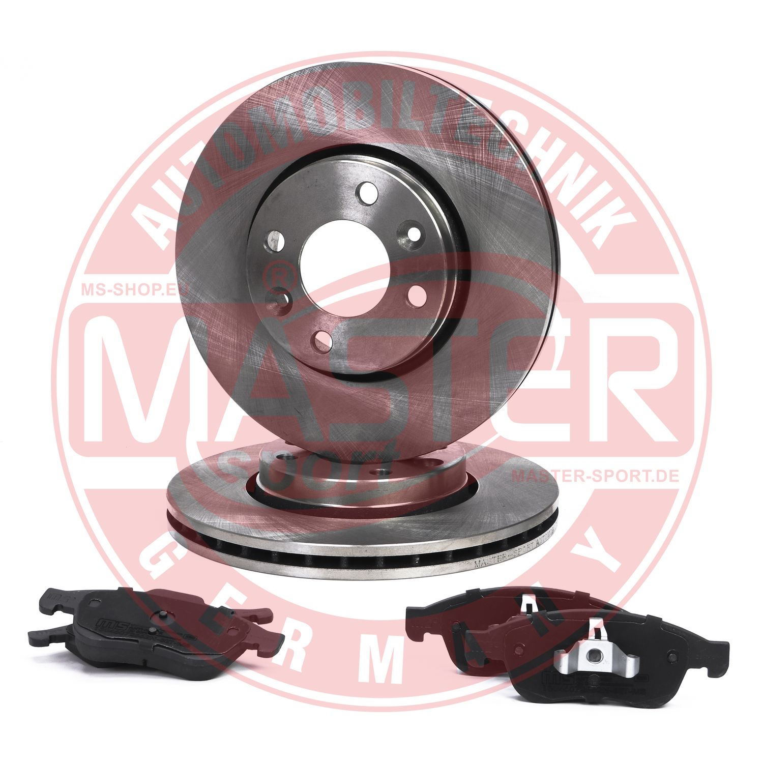 Set frana frana disc DACIA LODGY (JS_) 1.6 LPG Benzina/Autogaz (GPL) 83 cai MASTERSPORT GERMANY 202202701