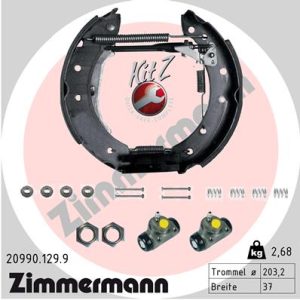 Set saboti frana DACIA SANDERO 1.6 16V benzina 105 cai ZIMMERMANN 20990.129.9