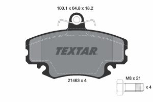 Placute frana DACIA SANDERO 1.6 MPI 85 (BS03) benzina 84 cai TEXTAR 2146306