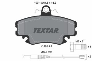 Placute frana DACIA SANDERO 1.6 MPI 85 (BS03) benzina 84 cai TEXTAR 2146304