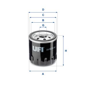 Filtru ulei DACIA LOGAN MCV II 1.5 dCi diesel 90 cai UFI 23.628.00