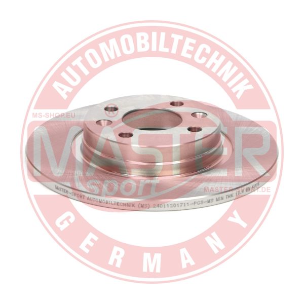 Disc frana DACIA SANDERO II 1.0 SCe 75 (B8JC, B8JD) benzina 73 cai MASTERSPORT GERMANY 24011201711-PCS-MS