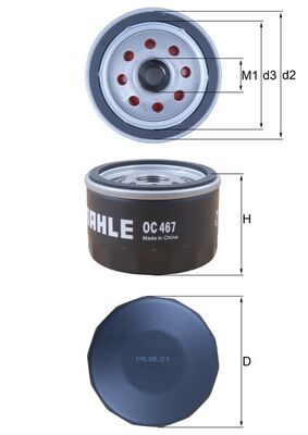 Filtru ulei DACIA LOGAN (LS_) 1.4 (LSOA, LSOC, LSOE, LSOG) benzina 75 cai KNECHT OC 467