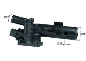 Termostat lichid racire DACIA LOGAN (LS_) 1.5 dCi (LS0J, LS0Y) diesel 65 cai MAHLE ORIGINAL TI 39 89