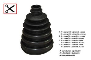 Burduf cauciuc articulatie planetara DACIA LOGAN MCV II 1.5 dCi diesel 75 cai ASAM AUTOMOTIVE 32218