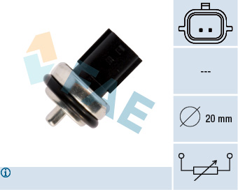 Senzor temperatura lichid de racire DACIA LOGAN MCV (KS_) 1.5 dCi (KS04) diesel 88 cai FAE 33811