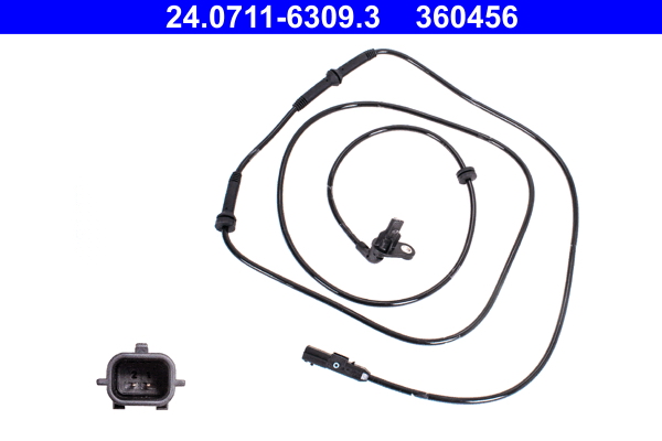 Senzor turatie roata DACIA LODGY (JS_) 1.6 LPG (JSNB) Benzina/Autogaz (GPL) 109 cai ATE 24.0711-6309.3