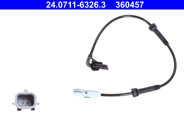 Senzor turatie roata DACIA SANDERO II 1.6 benzina 86 cai ATE 24.0711-6326.3