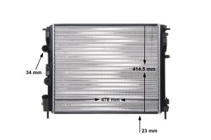 Radiator racire motor DACIA LOGAN MCV (KS_) 1.5 dCi (KS0W) diesel 86 cai MAHLE ORIGINAL CR 35 000S