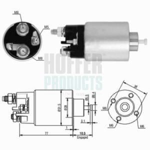 Solenoid electromotor DACIA LOGAN (LS_) 1.5 dCi (LS0W) diesel 86 cai HOFFER 46058