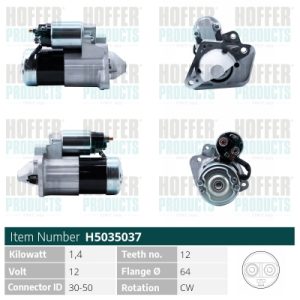 Electromotor DACIA SANDERO II 1.5 dCi diesel 90 cai HOFFER H5035037