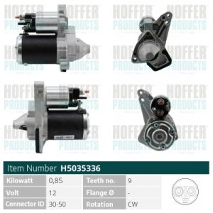 Electromotor DACIA SANDERO II TCe 90 (B8M1, B8MA, B8AC) benzina 90 cai HOFFER H5035336