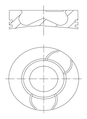 Piston DACIA LOGAN (LS_) 1.5 dCi (LS0W) diesel 86 cai MAHLE ORIGINAL 021 PI 00123 000