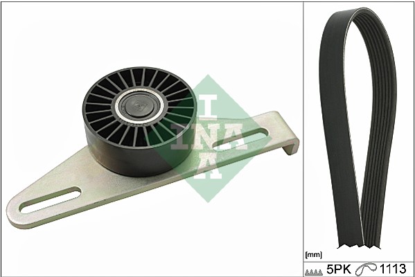 Set curea transmisie cu caneluri DACIA LOGAN EXPRESS (FS_) 1.6 MPI 85 benzina 84 cai INA 529 0145 10
