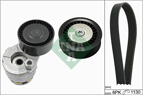 Set curea transmisie cu caneluri DACIA LODGY (JS_) 1.5 dCi (JSMC, JSAF) diesel 107 cai INA 529 0165 10