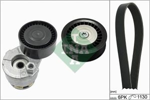 Set curea transmisie cu caneluri DACIA LOGAN (LS_) 1.5 dCi (LS0K) diesel 68 cai INA 529 0165 10
