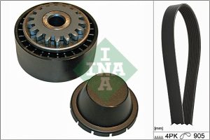 Set curea transmisie cu caneluri DACIA LOGAN (LS_) 1.2 16V (LS1N, LS02, BS02) benzina 75 cai INA 529 0174 10