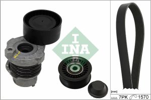 Set curea transmisie cu caneluri DACIA DUSTER Autoutilitara/SUV 1.2 TCe 125 4x4 (HSAU) benzina 125 cai INA 529 0187 10