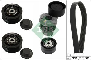 Set curea transmisie cu caneluri DACIA DUSTER Autoutilitara/SUV 1.2 TCe 125 4x4 (HSAU) benzina 125 cai INA 529 0316 10