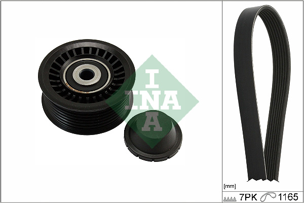 Set curea transmisie cu caneluri DACIA SANDERO III 1.0 TCe 100 ECO-G Benzina/Autogaz (GPL) 101 cai INA 529 0564 10