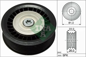 Rola ghidare / conducere curea transmisie DACIA SANDERO 1.5 dCi diesel 68 cai INA 532 0678 10