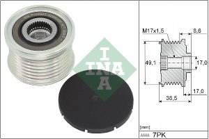 Fulie alternator DACIA SANDERO III 1.0 TCe 90 benzina 91 cai INA 535 0344 10
