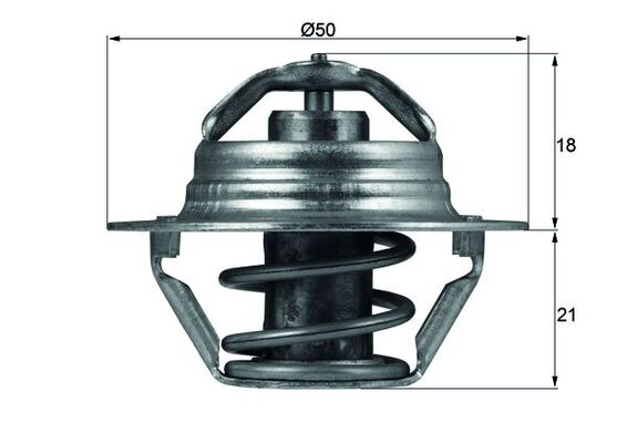 Termostat lichid racire DACIA LOGAN (LS_) 1.6 Bifuel Benzina/Autogaz (GPL) 84 cai MAHLE ORIGINAL TX 100 89D