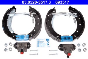 Set saboti frana DACIA LOGAN (LS_) 1.4 MPI LPG (LS0C) Benzina/Autogaz (GPL) 75 cai ATE 03.0520-3517.3