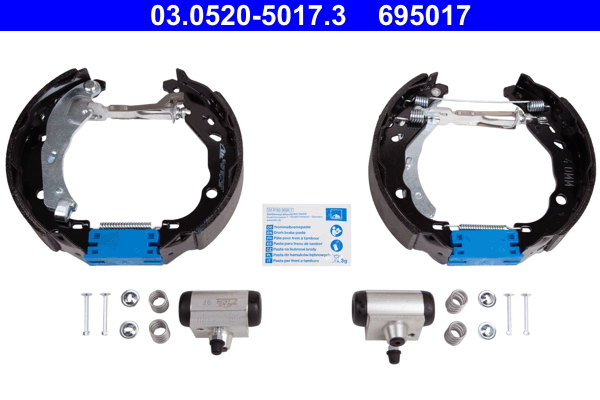 Set saboti frana DACIA SANDERO II 1.5 Blue dCi 95 (B8JL) diesel 95 cai ATE 03.0520-5017.3