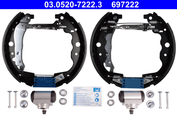 Set saboti frana DACIA LOGAN MCV (KS_) 1.6 Bifuel Benzina/Autogaz (GPL) 87 cai ATE 03.0520-7222.3