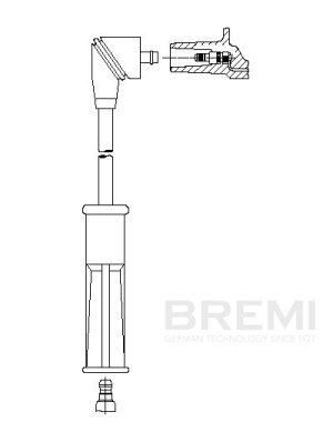 Fisa bujii DACIA LOGAN (LS_) 1.4 (LSOA, LSOC, LSOE, LSOG) benzina 75 cai BREMI 6A29/27